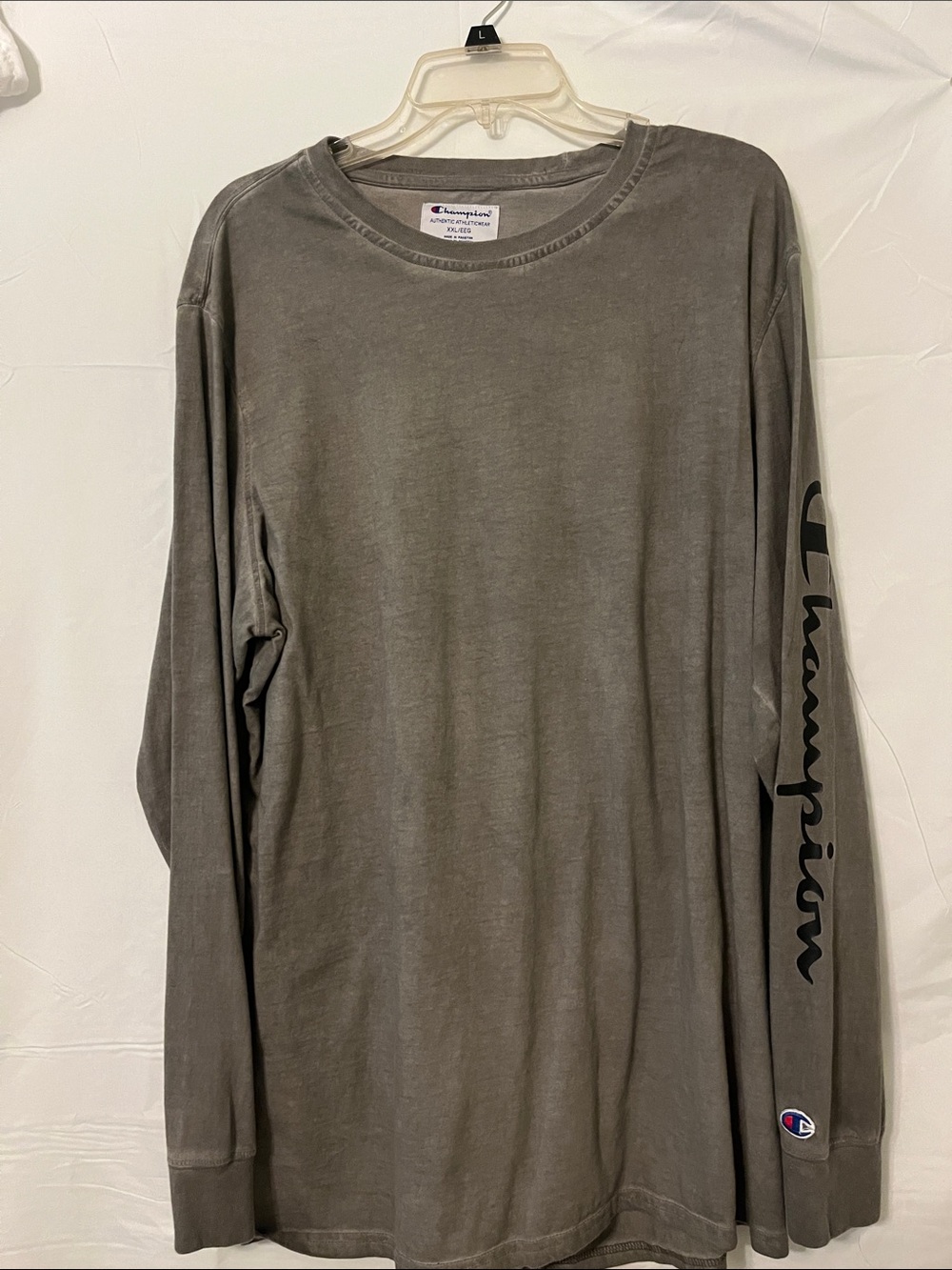 Champion Long Sleeve Crewneck Shirt - Charcoal Gray